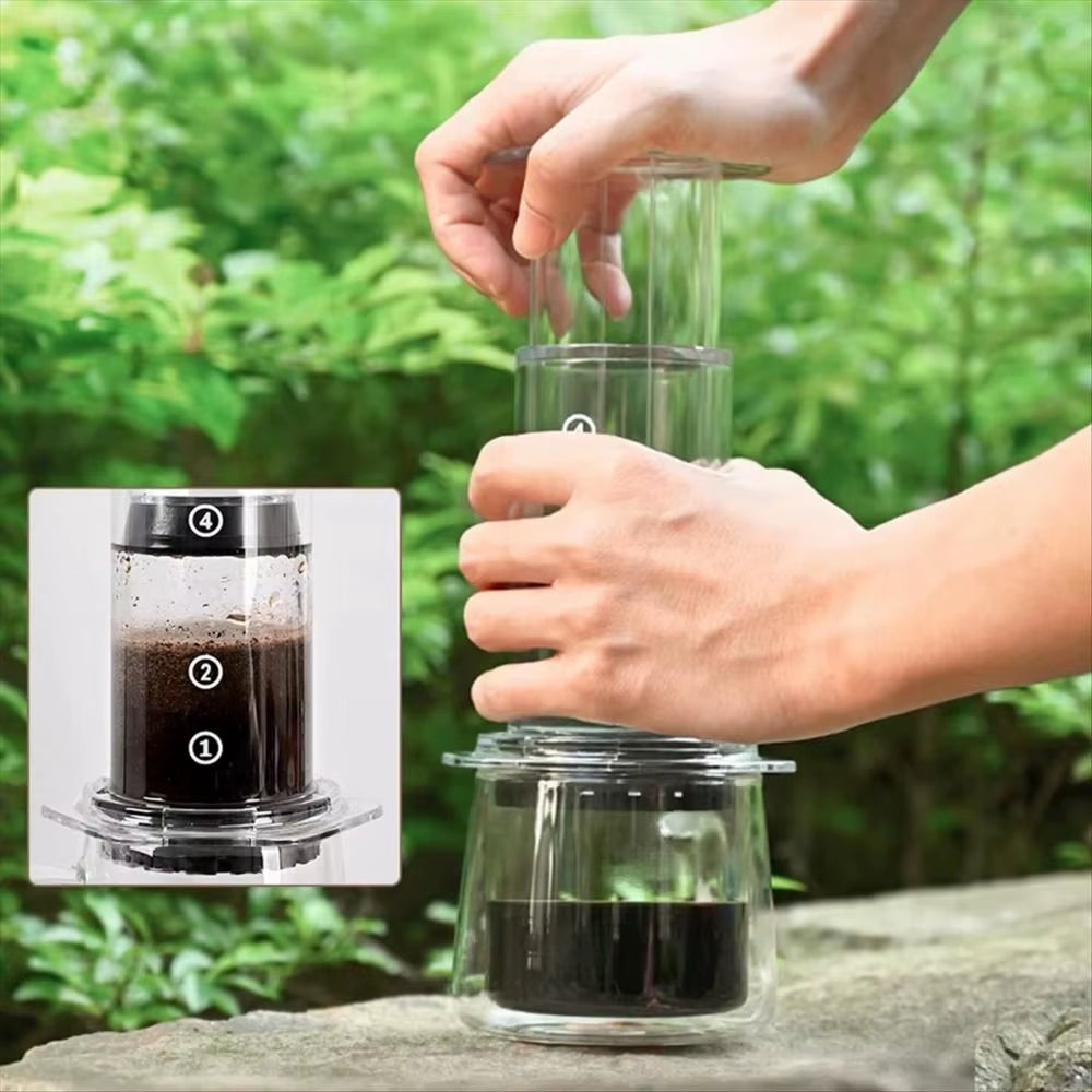 Portable French Press Travel Coffee Maker | Lightweight Outdoor Camping Kettle – Brew Anywhere