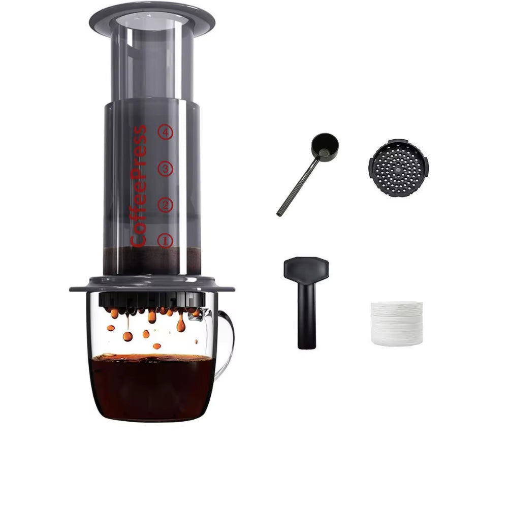Portable French Press Travel Coffee Maker | Lightweight Outdoor Camping Kettle – Brew Anywhere