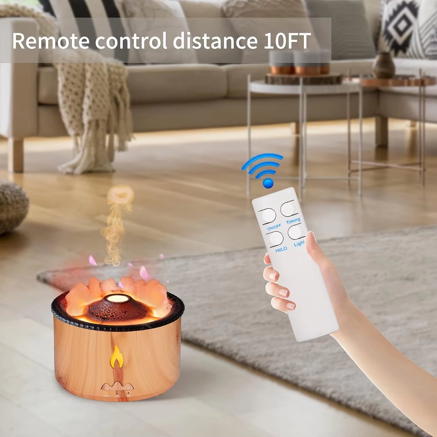 Volcano Aromatherapy Diffuser & Humidifier | Includes Essential Oils