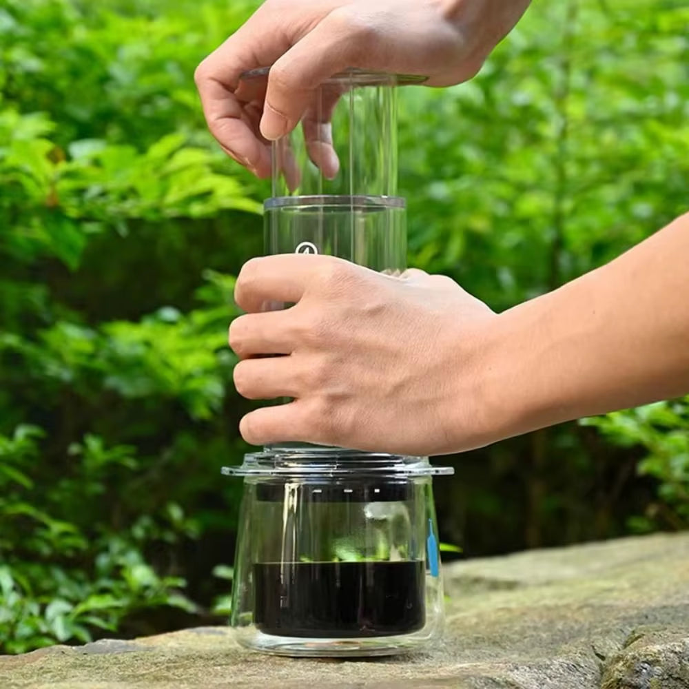 Portable French Press Travel Coffee Maker | Lightweight Outdoor Camping Kettle – Brew Anywhere