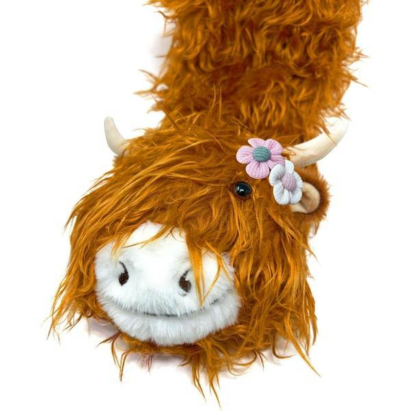 Cozy Kids' Highland Cattle Fun Plush Animal Slipper Socks – Cozy, Playful, and Gift‑Ready!