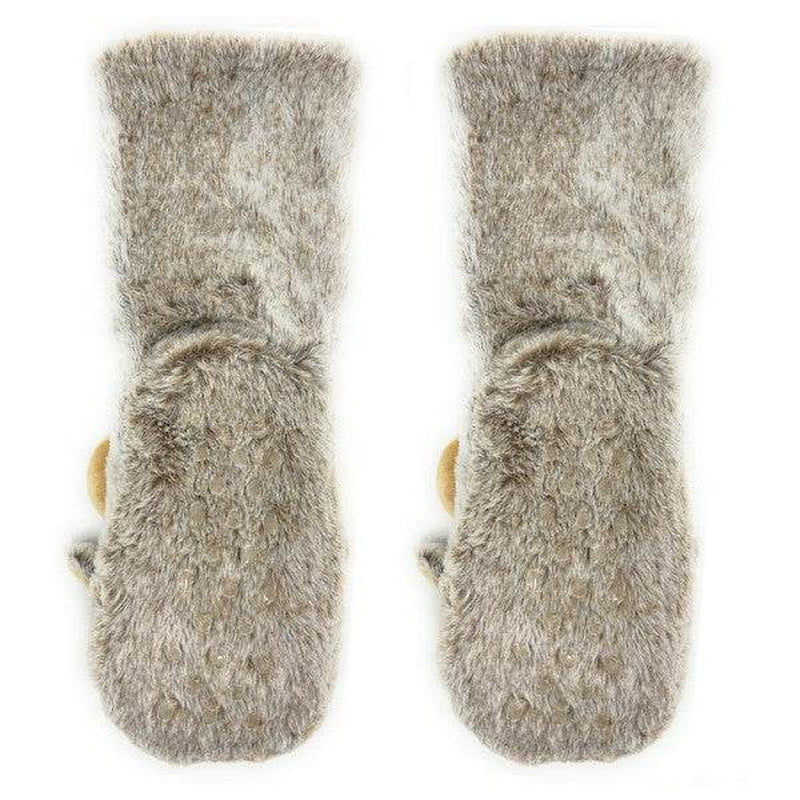Moose Kids' Plush Animal Slipper Socks