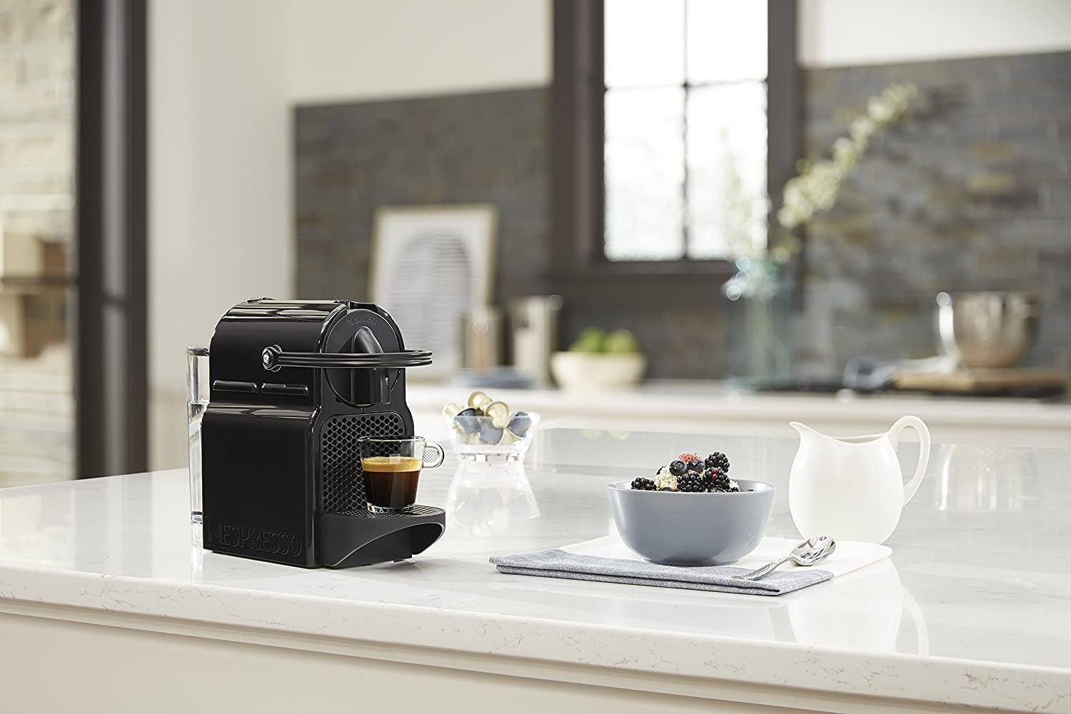 Nespresso Inissia Espresso Machine by ,24 Oz, 1200 Watts, Black